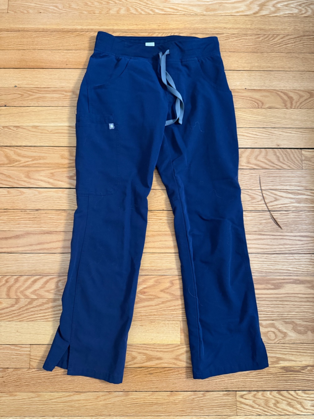 Navy Petite Kade Scrub Pants